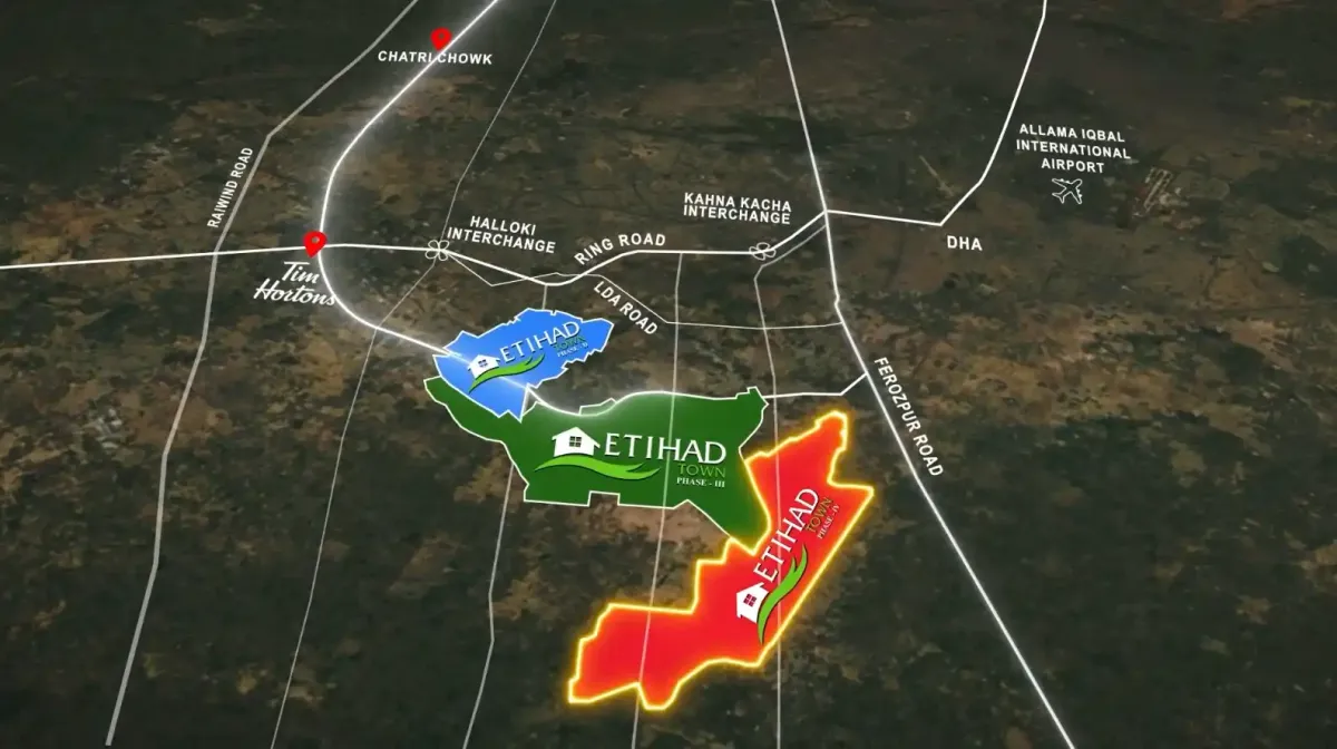 Etihad Town Phase 4 Location