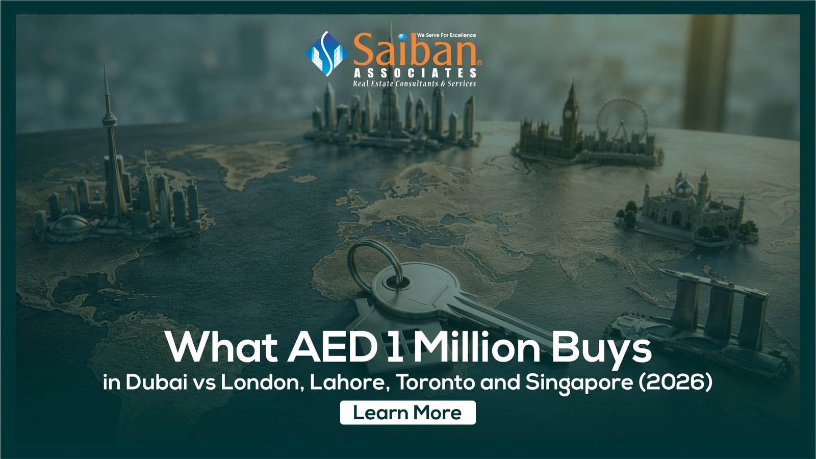 What AED 1 Million Buys in Dubai vs London, Lahore, Toronto and Singapore (2026)